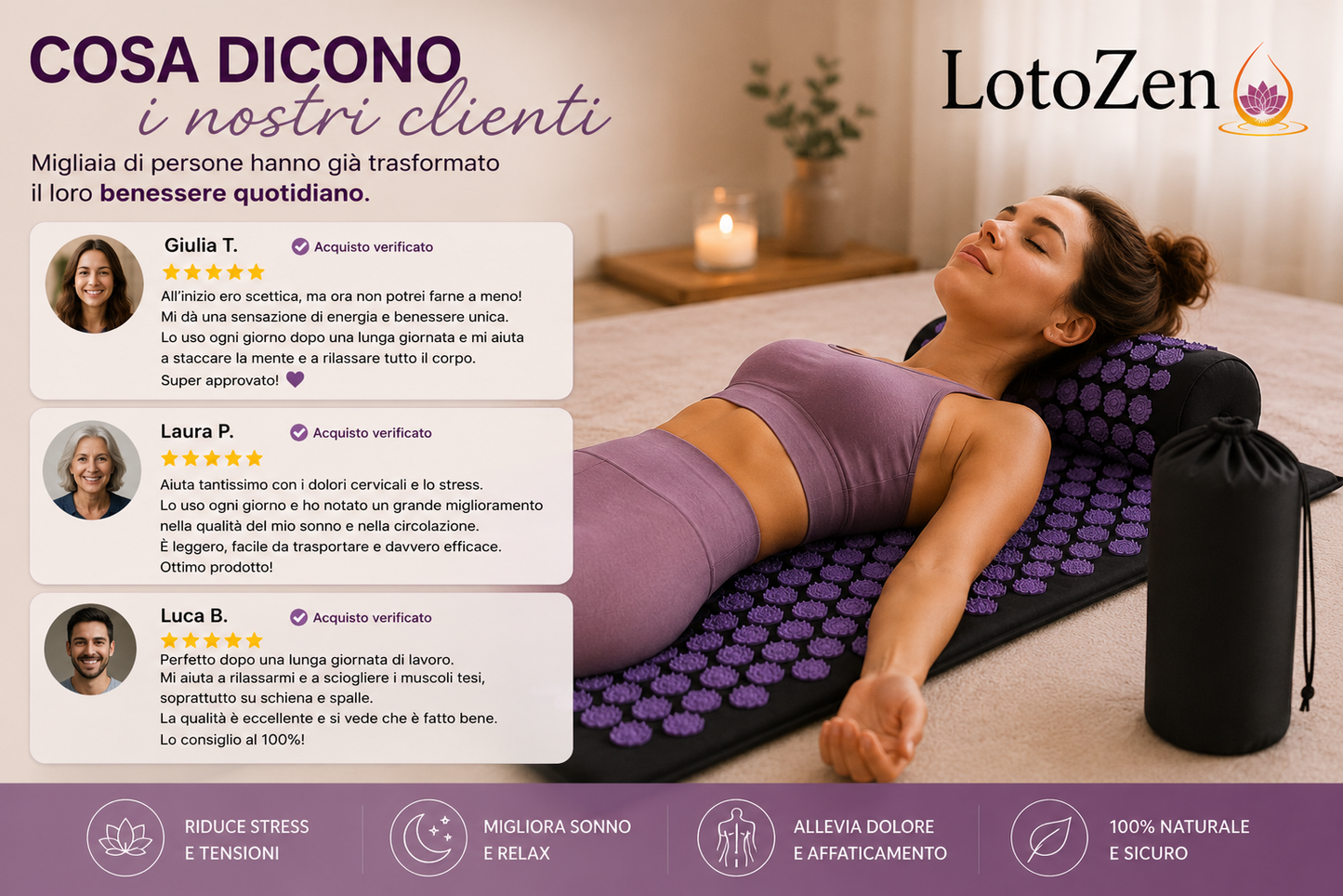 NidoZen™ – Il tappetino di agopressura per ritrovare relax, sollievo e benessere